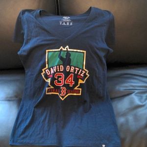Never worn David Ortiz "last year" MLB Boston Red Sox Tshirt. Size women's xl